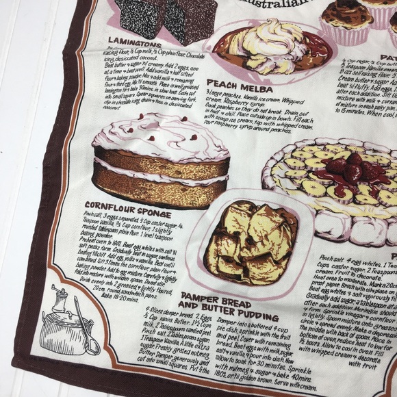 Vintage Cakes & Desserts Australian Wall Hanging - Picture 4 of 6